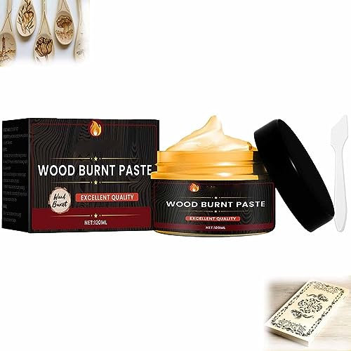 Gel de combustión de madera, pasta de combustión de madera, pasta quemada de madera para artes y manualidades, gel de combustión de madera, artista de manualidades de madera para quemar marcadores de