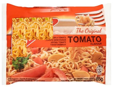 Variety of Original Flavoured Oriental Instant Noodles Packets 85g (10 Packs, Tomato)