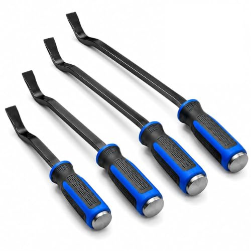 Autojack Pry Bar Set 4 Piece Heavy Duty Prybar Set Heavy Duty, Pry Bars
