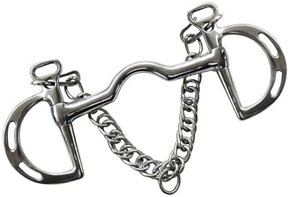 Oxxggkao Broca de caballo de acero inoxidable con almohadillas de silicona suave, comodidad de boca sensible y diseño fácil profesional para ciclismo de caballos