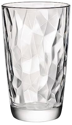 Bormioli Rocco 350240 Diamond Trasparente Longdrinkglas, 470 ml, Glas, transparent, 6 Stück