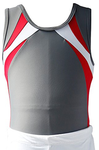 NEW DANCE Boy's Gymnastics Leotard Toddler Ballet Dance Practice Atheletic Competition Training Tank Gray,MC