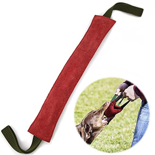 BOW CALICO mordedor Perro, Juguetes para morder para Perros, Dummy y motivador canino Resistente y Duradero, con Dos Asas, 40 cm
