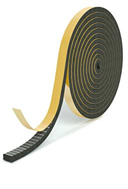 RELAWI Dichtungsband selbstklebend für Türen und Fenster - Türdichtung selbstklebend perfekt für Altbautüren, die Haustür, Fenster - Dichtband aus Moosgummi EPDM - wasserdicht (6x3mm, 5 Meter)