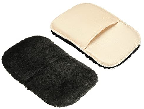 PATIKIL Shoes Polishing Gloves, 2 Pack Cleaning Shine Cloth for Leather Boots, Black