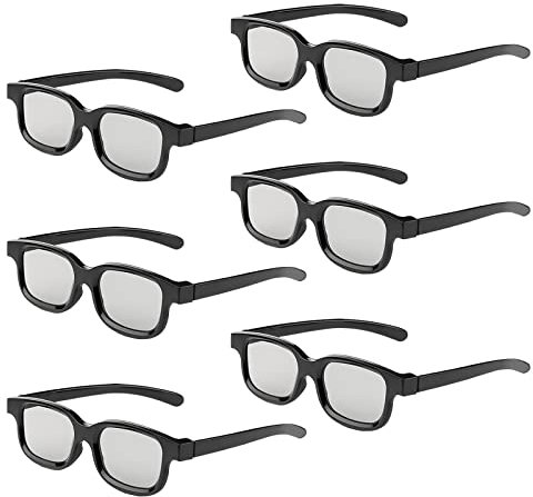 Lunettes Reald 3D, Lunettes 3D passives à polarisation Circulaire pour Le cinéma au Format Reald/Films TV 3D à polarisation Passive - Compatible avec TV et cinéma Paquet de 15