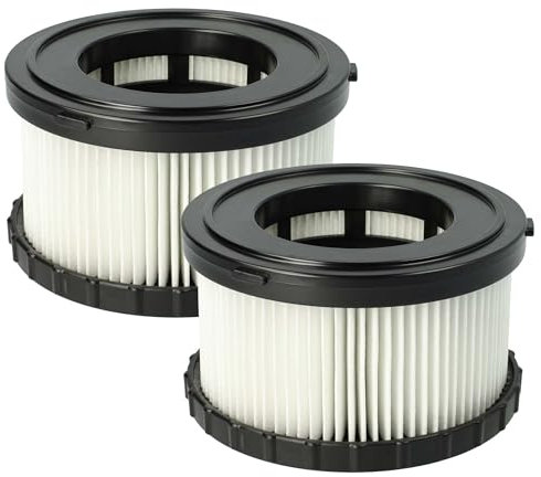 vhbw 2x filtre compatible avec Dewalt DCV517N 18V, DC 515 18V, DCV 517 N 18V, DCV517N-XJ 18V aspirateur - Filtre HEPA contre les allergies