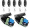 433Mhz Wireless Fernbedienung Schalter DC 12V 1CH RF Relais Empfänger Modul mit Sender, lange Strecke für Garagentor Opener (2Receiver+5Fernbedienungen)