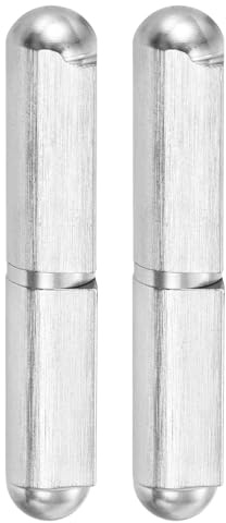 QUARKZMAN Cerniere per Porte Pesanti, 2pz 2-3/8 Lungo 15/32 Dia - Cerniera per Porta in Acciaio Inox Cerniera per Porta per Cancello Metallico, Porta Battente, Dia 15/64 Perno
