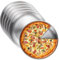 VEGOATY Lot de 6 plaques à pizza rondes en acier inoxydable - 20 cm - En acier au carbone revêtu - Sain et non toxique - Facile à nettoyer et passe au lave-vaisselle