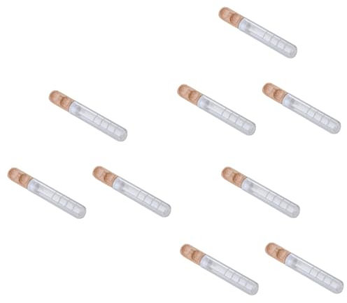 Ciieeo 3 Piezas Tubo De Ensayo Fabricante De Té Tubo Infusor De Té Infusor De Residuos De Té Botella Vacía Infusor De Té Tetera Transparente Filtro De Tubo De Prueba De Té Colador De Té