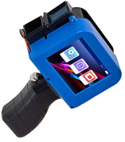 Stampante a Getto D'inchiostro Portatile Touch Screen HD LED Pistola per Stampante a Getto D'inchiostro Portatile Multifunzionale con Maniglia Stampa Continua Stabile su Varie