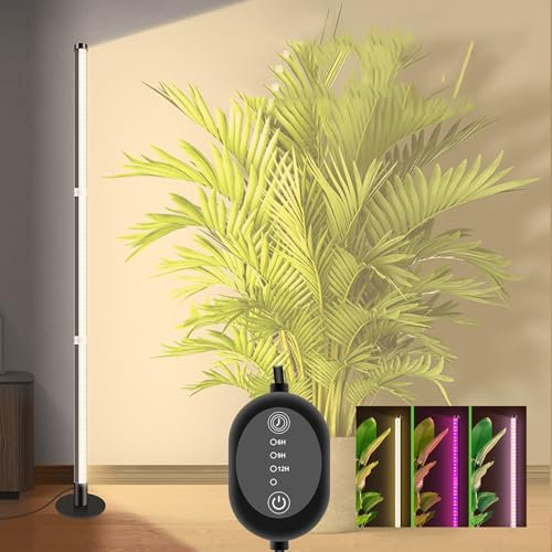 SciFiVisi Pflanzenlampe LED Vollspektrum, 243 LEDs Pflanzenlicht mit Timer 3 Beleuchtungsmodi, Hängend Stehend Grow Lampe für Indoor Pflanze Zimmerpflanzen