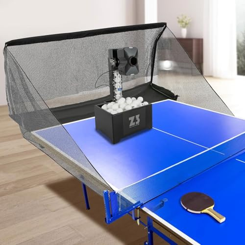 Bordtennisrobot, automatisk bollstartare med nät och 100 bollar, bordtennisrobot, pingisbollsmaskin, professionell tennisbollsmaskin, for träning och coachning