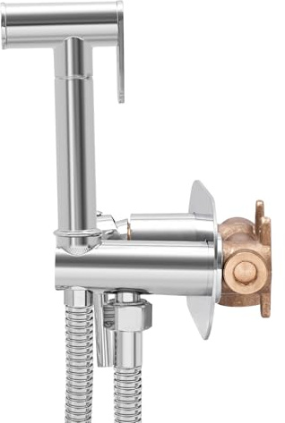 Doccetta per bidet per montaggio a parete, attacco standard G1/2, doccetta per WC, spruzzatore ergonomico per la cura intima personale e la pulizia del bagno