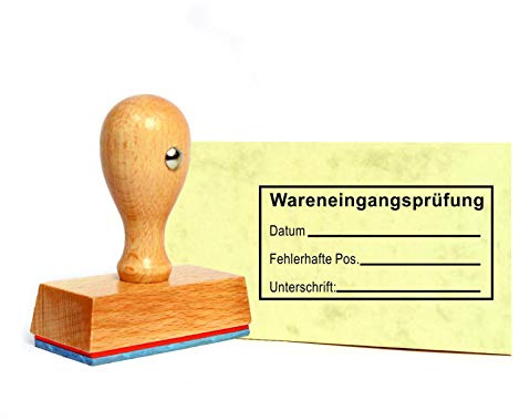Stämpel varuinmatning – ca 60 x 30 mm – kontor bokningsstämplar konteringsstämpel
