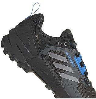 adidas Herren Terrex Swift R3 GTX Walking-Schuh, Cblack Grethr Blurus, 45 1/3 EU
