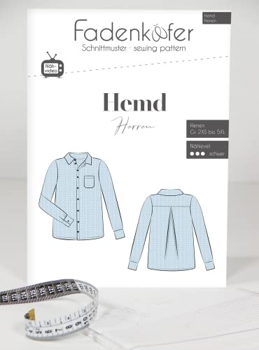 Fadenkäfer Papierschnittmuster Hemd Herren