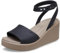 Crocs Women's Sandal, Brooklyn Ankle Strap Wedge, Black/Mushroom, 6 UK Women