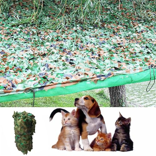 Camo Netting Camouflage Net, Bulk Roll Sunshade Mesh Nets for Hunting Blind Sunshade Car Cover Camping Shooting Fence Canopy Party Decorations(camo tarp/camo tent/camp netting) ( Size : 3x3m/9.8x9.8ft