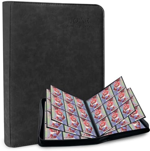 JOYUE Album de cartes Grand classeur étanche en polyuréthane 30 pages 540 poches Noir