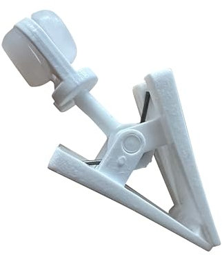 rewagi 25/100 Innenlaufrollen Gardinenröllchen mit drehbarer Klammer für Gardinenschiene - Rolle Ø 8 mm, weiß (20)