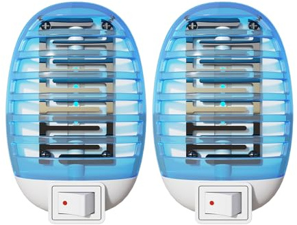 Trappola per insetti da interni, trappola per insetti volanti, trappola per zanzare, per interni, per soggiorno, casa, camera da letto, ufficio, patio, bambini e animali domestici - 2 confezioni