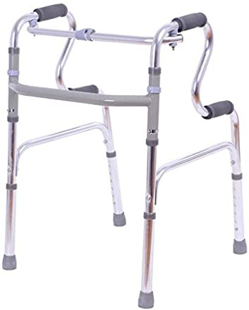 MYXJX Cadre de Marche, Cadre de Marche, Pliant, Hauteur réglable, Aide à la Marche antidérapante, Cadre de rééducation en Alliage d'aluminium for Les Personnes âgées Qui aspirent à(Without Wheels)