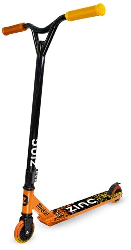 Zinc Stunt Scooter for Kids Age 8+ | Lightweight Scooter With Pro Seagull Handlebar Design, ABEC Bearings & 100mm PU Wheels for Smooth-Riding for Kids & Teens