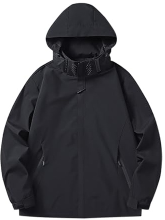 Giacca Impermea Da Uomo, Giubbotto Uomo Estivo, Cappotto Antipioggia Leggero Giacca a Guscio Traspirante E Antivento Per Viaggiare Softshell All'aperto Impermeabile Uomo Antipioggia Giacca Da Trekking