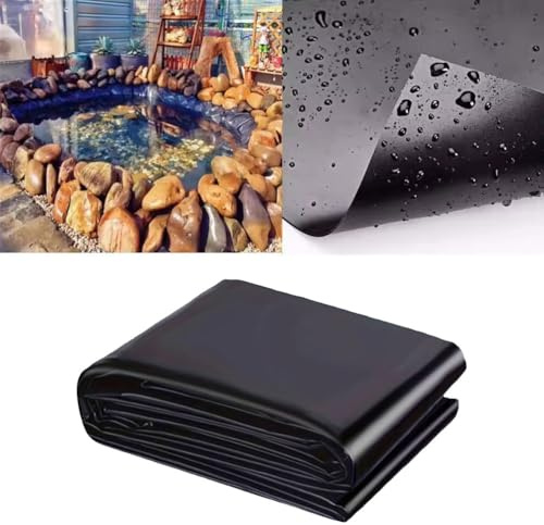 Rivestimento impermeabile per laghetto da 0,2 mm, membrana impermeabile per laghetti, piscine da giardino, aiuole rialzate e paesaggi acquatici, 2 x 3 m