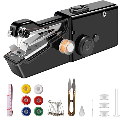 VxoDhuuo Handheld Sewing Machine, Mini Sewing Machine Handheld Cordless