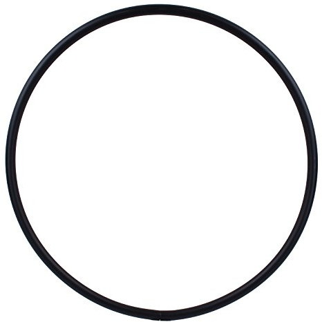 Hoopomania® pièce Brute Hula Hoop, HDPE-20 mm, Colored, Ø100/90/80/70/60cm (Noir, Ø50cm)