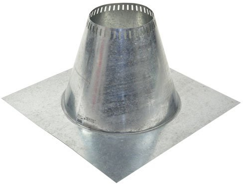 Shasta Vent Ventilated Roof Flashing for Shasta Vent 6 (8 O.D.) Chimney Systems (for Flat Roofs)