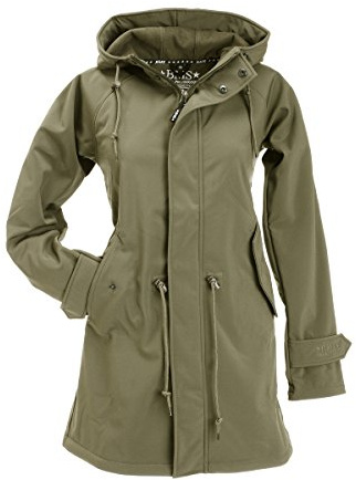 BMS HafenCity Coat SoftShell - Damenkurzmantel - khaki - 46