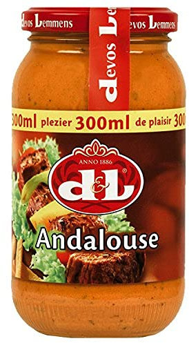 Devos Lemmens D & L Andalouse Sauce 2x 300ml (600ml) - andalusische, pikante Soße
