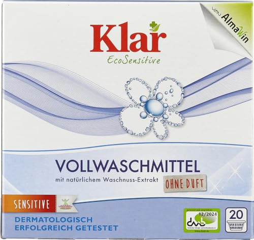 Klar Detergente orgánico en polvo (2 x 1,10 kg)