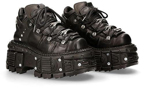 New Rock Milo Höga Cityskor Man Svart Boots Shoes