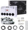 SNBGRYE 12v/24v Rv Air Conditioner, 850W Split Parking Air Conditioner Kit, 450m³/H Air Volume, Silent - Fast Cooling, For Semi-Trailer Trucks, Buses, Rvs, Caravans, Excavators,Black-12V