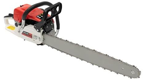 WOQLIBE Motosierra de gasolina de 22 pulgadas, 2 kW, 2 tiempos, 52 CC, motosierra de cadena inalámbrica manual para cosecha de madera, corte de madera, poda de ramas