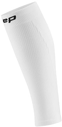 CEP Core Run Compression Calf Sleeves 5.0, White, Men, III