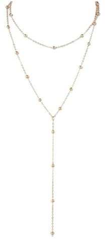 FAINCA Longue En Y Collier Personnalisé, Or Bijoux Femme, BohèMe Collier Long Femme, avec BoîTe à Bijoux, ChaîNe Longue éLéGante, pour Femmes,Ensemble De ChaîNes (Or)