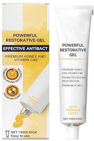 Gel Lenitivo per Ferite e Riparazione Cutanea | 15g Unguento Cicatrizzante | Riparazione Rapida Ustioni Escursionismo Gel Anticicatriziale Supporto Medicazione Uomini Donne