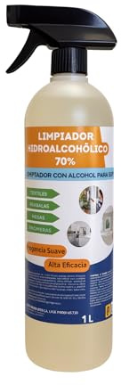 Proquimar | Limpiador Hidroalcohólico 70% Alcohol – Uso profesional y doméstico – Rápida evaporación sin enjuague (1 Litro)