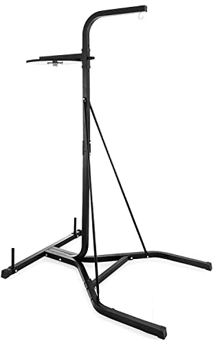 Free Standing Punch Bag Stand & Speedball Station Boxing Home Gym Fitness Multi Purpose Boxing Stand Martial Arts Training Kickboxing Punching Heavy Duty Equipments