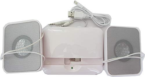 Lautsprecher 2er Set mit Docking Station für Handys, Tablets und MP3-Player