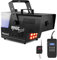 BeamZ RAGE1500LED 1500 Watt Nebelmaschine mit Lichteffekt, LED Rauchmaschine, Fog Machine mit Funkfernbedienung, Timer DMX, 3,5 Liter, Disco Partynebel für DJs auf Veranstaltungen