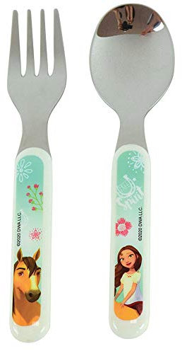 FUN HOUSE 5761 SPIRIT 005761 Kinderbesteck Set bestehend aus Löffel und Gabel