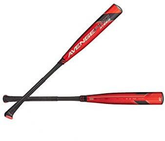 Axe Bat 2022 Avenge Pro Hybrid (-3) BBCOR - Mazza da baseball, ibrida a 2 pezzi, rosso/oro (34 pollici/31 once)