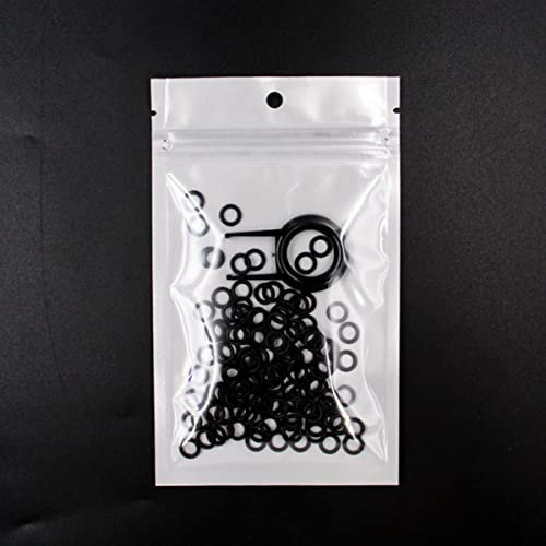 CTLH20 125 Stück Tastatur-O-Ring Tastenkappen Silikonkautschuk O-Ring Schalter Schalldämpfer Dämpfer Tastenkappe Silikon-Dichtungsring Ersetzen-OD8xID5xCS1.5mm,Schwarz